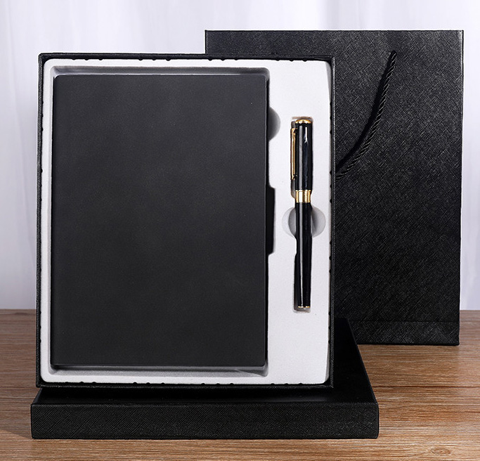 Business Gift Box A5 Thickened Soft Leather Notebook with Customized Logo Notepad
