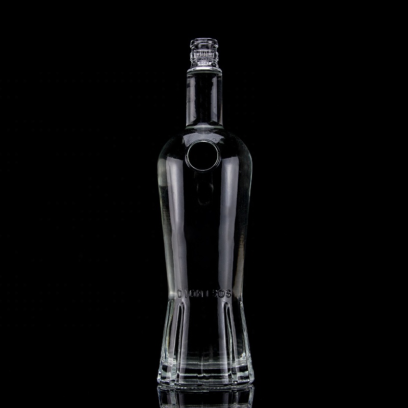 Customized 750ml Thick Bottom Straight Shape Glass Bottle for Super Flint Liquor