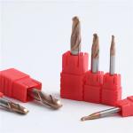 DLC Coated Carbide Cutter Tool for Metal , 2 Flute Cutting Tools Milling Cutters