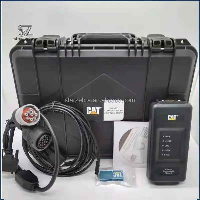 Construction Machinery Parts ET4 Adapter Excavator Truck Diagnostic Tool For Caterpillar CAT ET4 Communication Adapter