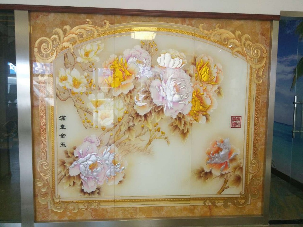 CMYK WW 2500mm Width Tile Printing Machine 8pass UV Inkjet Flatbed Printers