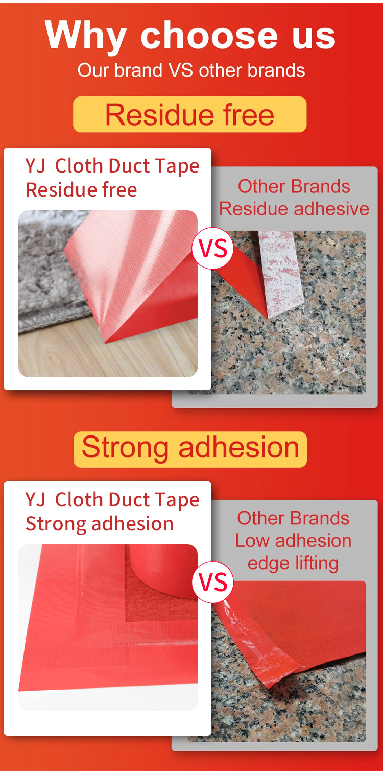 Heavy Duty Industrial Gray Silver Duct Tape Waterproof Double Sided Acrylic Adhesive