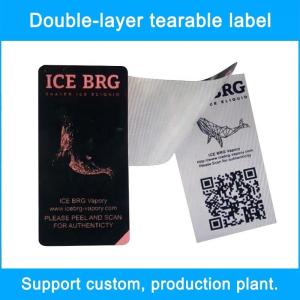 Quality Waterproof Double Layer Labels Cigarette Security Sticker Label CE wholesale