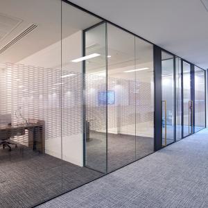 Quality Customized Office Glass Office Partitions Space Saving Frosted Glass Partition wholesale