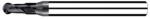 S50-2B Stainless Steel End Mill 8mm Ball Nose Cutter 50mm-100mm Overall Length