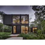 Residential 20ft Prefab Container House with Glass Wall Office Villa and Two