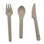 6.5'' Compostable Cutlery Sugarcane Bagasse Eco Friendly Disposable Forks 1000