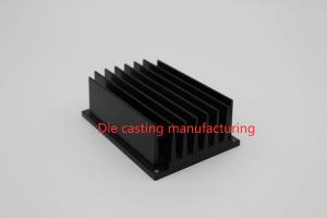 Quality AL6063 Heat Sink Extruded Aluminum Parts Hard Anodizing Black wholesale