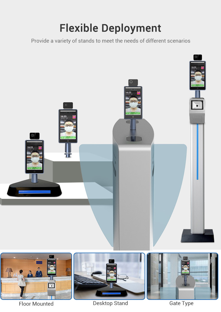 WiFi HD 720P Face Recognition Biometric Time Attendance System 2 Year Warranty