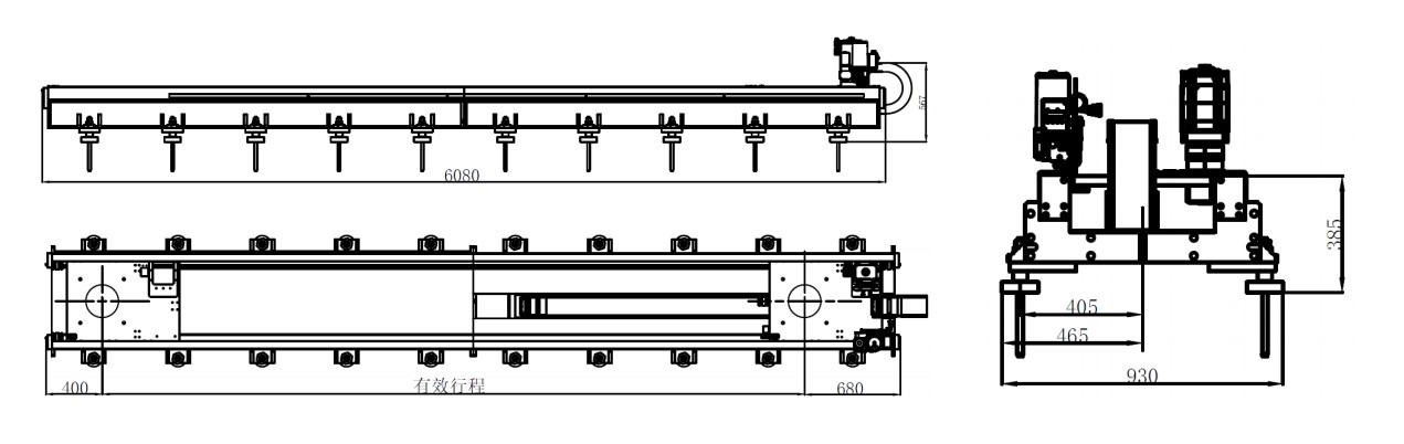 High Payload Industrial Robot Ground Rail For Welding Industry IP65 500kg Protection Rating