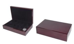 Quality Wooden Watch Boxes with 12 kidney pillow for holding watches wholesale