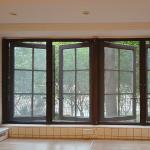 Durable Aluminum Frame Retractable Screen Window with Fiberglass Screen