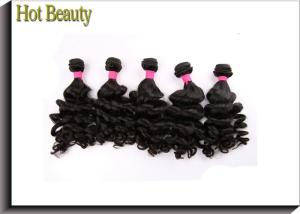 Quality 8 Inch Grade 6A Virgin Hair / Big Curl Brazilian Human Hair Extensions wholesale