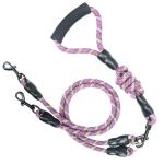 Pet leash durable 4 colors double dog leash
