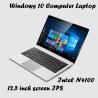Buy cheap Thin Win10 12.5 Inch IPS Display Laptop HD 2560x1440 N4100 8GB RAM 256GB SSD from wholesalers