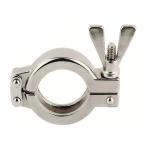 Industrial Tri Clover Clamp Fittings Mirror Polishing Double Bolt Pipe Clamps