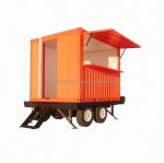 Alluminum Alloy Window Prefab Tiny Modular Homes On Wheels Trailer With Stairs