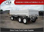 Bulk Cargo Side Wall Trailer FUWA / BPW Brand Axles Carbon Steel Material