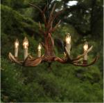 Countryside Deer Antler Chandelier For Farmhouse Warehouse Lighting Fixtures (WH