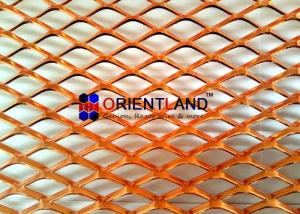Quality Small Hole Raised Copper Expanded Metal Mesh Diamond Hole In Rolls wholesale