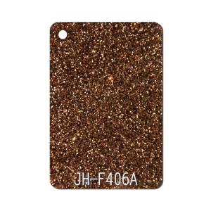 Quality 15mm Thickness Sparkle Acrylic Sheet Brown For Earrings Chains wholesale
