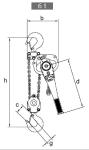 Industrial Lifting 6 Ton Chain Lever Hoist Grade 100