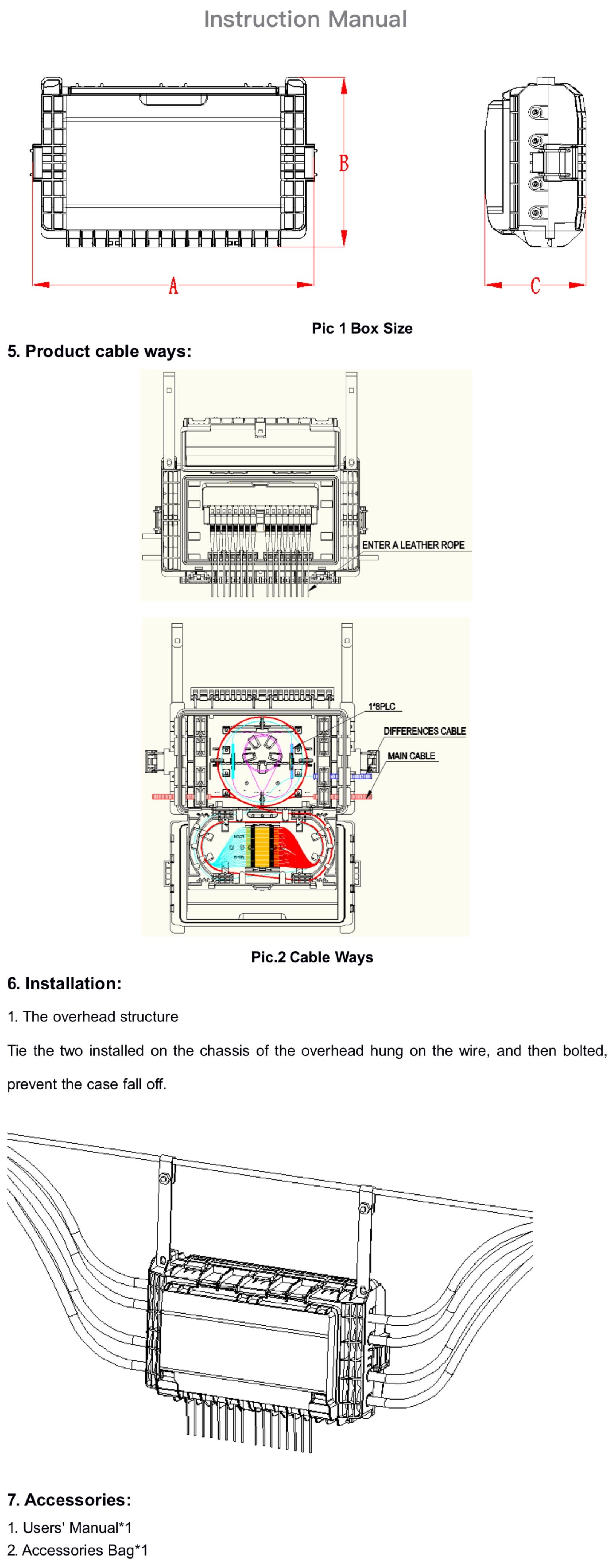 New Style Aerial/Wall-mounting 16 Core Fiber Optic Distribution IP65 Box