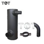 ISO9001 E320 S6K erpillar Muffler Hollow Throat U Screw Bulldozer Muffler