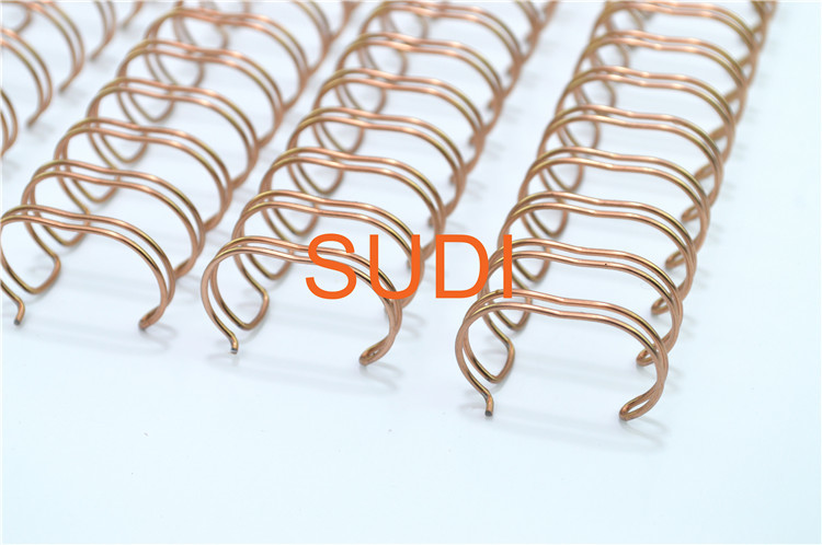 Bronzing 320 Sheets Of 38 Mm Rose Wire O Bindings For Notebook Calendar