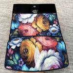 Thailand Authentic Stingray Skin Women's Long Trifold Wallet Genuine Leather