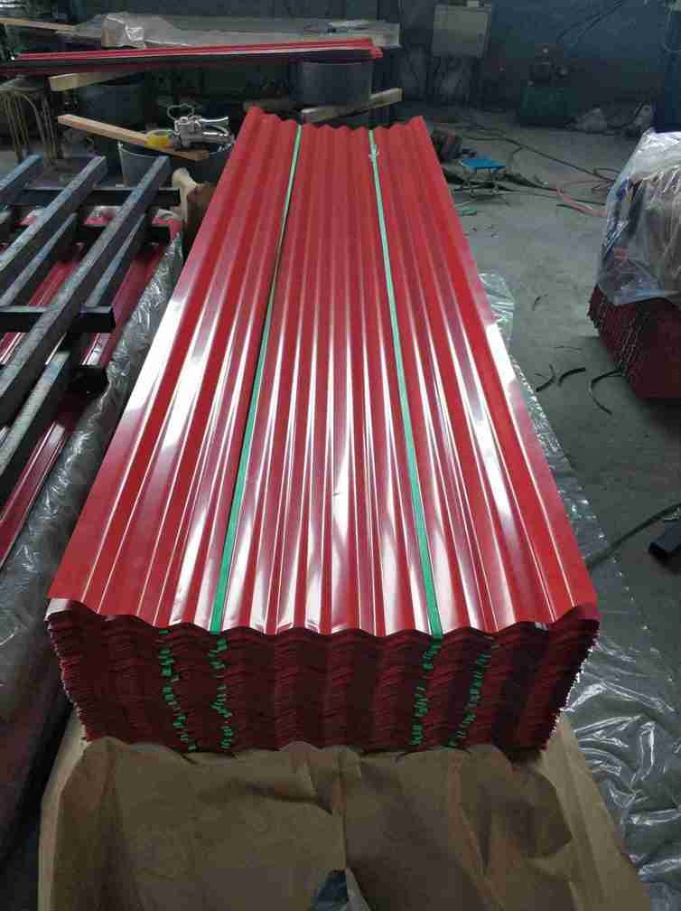 ASTM CGCC Pre Painted Corrugated Roofing Sheet 24 Gauge Corrugated Metal Roofing