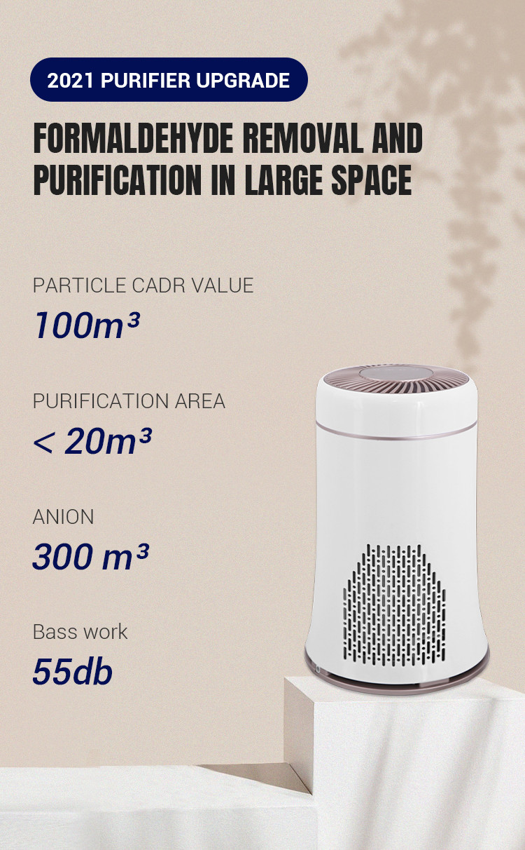 Home Deep UV Sterilizer PM2.5 Monitoring UVC Hepa Filter Air Purifier