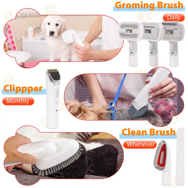 Low Noise Pet Grooming Vacuum Electric Clippers for Easy and Stress-Free Grooming