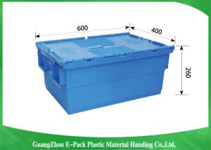 Quality Stardard Blue Large Plastic Storage Containers , Space Saving Plastic Bin Storage wholesale