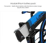 Folding Full Suspension Electric Bike 48V 400W Motor 26 Inch Integrated Wheel