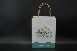 Quality Versatile Large Paper Gift Bags With Handles Yellow Twisted FSC wholesale