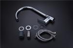 Contemporary Kitchen Sink Faucets , Cold Hot Single Handle Stainless Steel