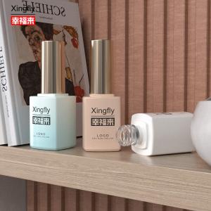 Quality 16ml Gel Polish Square Bottle Gel Nail Polishes UV Glass Bottle With Brush Cap wholesale