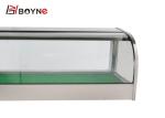 Restaurant Cake Display Case Single Layer Sushi Fridge Cabinet