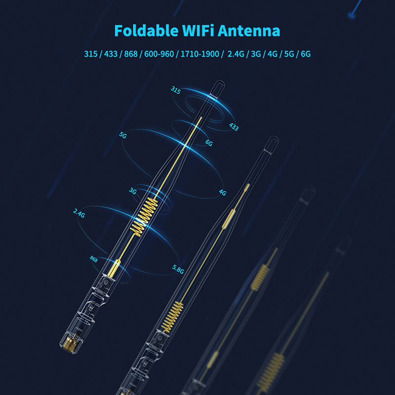 2400-2500mhz/5000-5800MHz/600-6000mhz Wireless Rubber Duck Antenna for Indoor/Outdoor