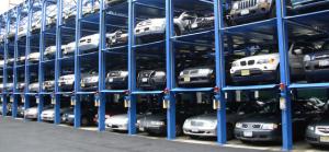 China Simple Hydraulic Car Stack Parking Lift 4 Floors Storage Car Parking System for parking 12 cars on sale