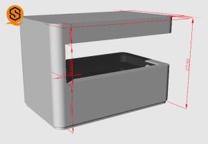 Quality Acrylic Solid Surface Big Bar Counter With Easy Repairable wholesale