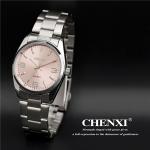 Japan Movemnet Quartz Watches Man Pink Color Stainless Steel Watch Wholesale