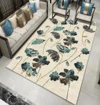 Washable Polyester Fiber Classic Bedroom Floor Carpets Rectangle Living Room