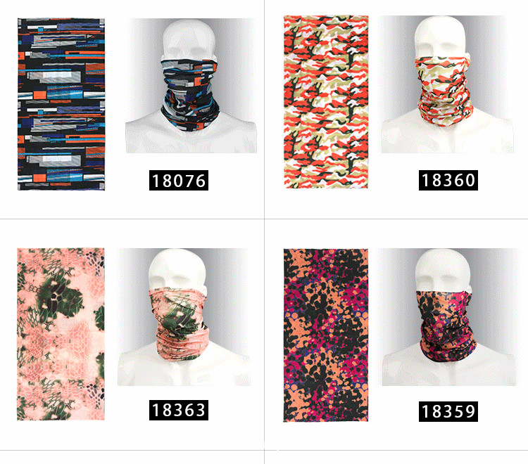 Magic bandana/ promotion gift Multi functional bandana/seamless scarf/Multi Function Colorful Design Neck Tube