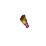 Private Brand Exquisite Purple Gold Plated Torch Kabuki Makeup Brush