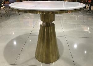 Quality Anti Permeation 80cm Stainless Steel Marble Coffee Table wholesale
