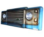 PE Foam Antique Upcycle Vintage Car Lighted Wall Decor