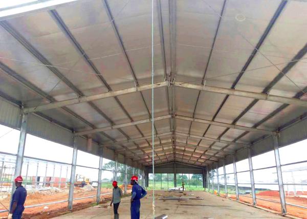 Hot Dip Galvanized Structural Steel Frame Buildings / Galvanized Steel Frame