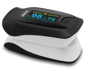 China OLED Digital Screen Fingertip Pulse Oximeter 2 AAA batteries powered on sale